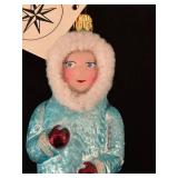 FR - Christopher Radko Hand Blown Glass Ornament Ski Baby