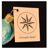 FR - Christopher Radko Hand Blown Glass Ornament Ski Baby