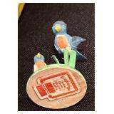 S - Set of 14 Wendt & Kuhn Wooden Angel Figurines and Birds