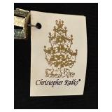 FR - Christopher Radko Santa Glass Ornament with Tag