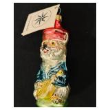 FR - Christopher Radko Cat with Banjo Glass Ornament
