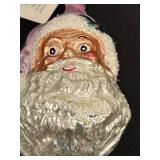 FR - Christopher Radko Hand Blown and Hand Painted Glass Santa Claus Ornament