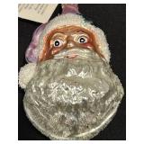 FR - Christopher Radko Hand Blown and Hand Painted Glass Santa Claus Ornament