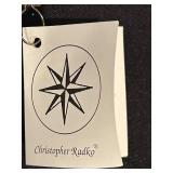 FR - Christopher Radko Hand Blown and Hand Painted Glass Santa Claus Ornament