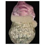 FR - Christopher Radko Hand Blown and Hand Painted Glass Santa Claus Ornament