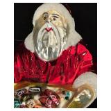 FR - Christopher Radko Santa with Gifts Glass Ornament