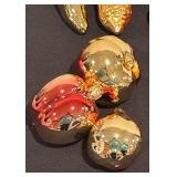 TR - Set of 11 Glass Fruit and Vegetable Ornaments