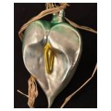 FR - Christopher Radko Mouthblown Glass Calla Lily Ornament