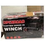 OpenRoad Panther Series 3S Winch - 3/8 in x 85 ft Wire Rope - IP68 - Wireless Remote