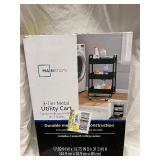 Mainstays 3-Tier Metal Utility Cart - 17.69 in W x 13.75 in D x 31.5 in H