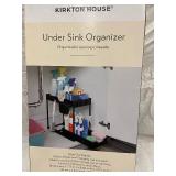 KIRKTON HOUSE Under Sink Organizer - Slide-Out Drawer, 4 Hooks & Cup Included
