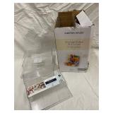 Kirkton House 3-Tier Organizer - Rectangular Divided Wall Storage Clear Acrylic