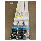 Mainstays 1-In Cordless Vinyl Light Filtering Blind White 46.5 in W x 64 in L (Lot of 3)