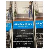 Mainstays 1-In Cordless Vinyl Light Filtering Blind White 46.5 in W x 64 in L (Lot of 3)