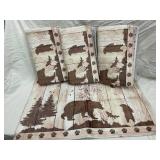 4 Bear Print Bath Mats