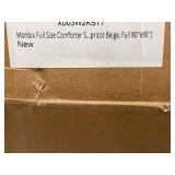 Monbix Full Size Comforter Set Beige 80x90 - CSMBSD001BGE7F