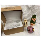 Decovlog Ceramic Vases - Floral Motifs (Lot of 3)