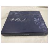 NIRWELLA 100% Premium Cotton Christmas Napkin - Red Holiday Bells & Poinsettias