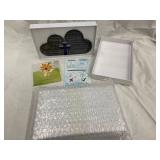 Cloud Heart Wall Art Set - Mother & Daughter Cross Center (Three-Piece)