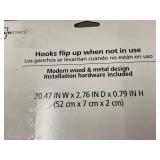 Mainstays 20-Inch Collapsible Hookboard - Hooks Flip Up When Not In Use