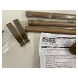 Curtain Rod Set with Finials & Brackets - Fits 32-60 in