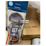 Clear Food Storage Containers with Lids - Football Cookie Cutters & Pop Can Toppers Lot