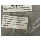 X003LW3VYGH Air Fryer Silicone Pot - Round / Collapsible (Lot of 2)