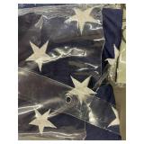 Patriotic Flag Display Set with Welcome to Our Campsite Banner