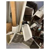 Collection of Enameled Aluminum Gutter End Caps and Fittings