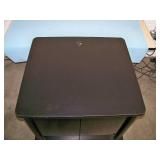 Rolling Cart for A/V Equipment with Front Doors on Casters