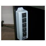 A/V Equipment Rack with Rack Rails, Shelves and Power Strip on Lockable Casters