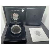 2021-S Uncirculated Morgan Silver Dollar in Original Mint Box with COA - Greysheet Wholesale Price - $100.00