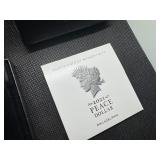 2021-P Uncirculated Peace Silver Dollar in Original Mint Box with COA - Greysheet Wholesale Price - $110.00