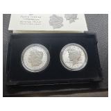 2023-S Reverse Proof Morgan and Peace Silver Dollars - Two Coin Set - Spectacular Coins! - Greysheet Wholesale Price - $114.00
