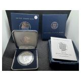 2024-P Privy Uncirculated Morgan Silver Dollar in Original Mint Box with COA - Greysheet Wholesale Price - $67.00