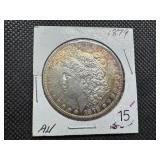 1879 Morgan Silver Dollar Marked AU When Purchased