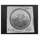 1884-O Morgan Silver Dollar Marked MS64 When Purchased - Nice Mint Luster!!