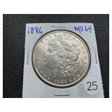 1886 Morgan Silver Dollar Marked MS64 When Purchased