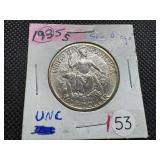 1935-S San Diego Commem. Silver Half Dollar Marked UNC When Purchased -  Greysheet Wholesale Price for an MS62 is $90