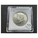 1964 90% Silver Kennedy Half Dollar Marked BU When Purchased