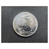 2022 BU Silver 2 Pound British Coin - 1 Oz. of Silver