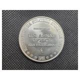 U.S. Assay Office  1 Oz. .999 Silver Trade Unit Round