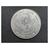 U.S. Assay Office  1 Oz. .999 Silver Trade Unit Round