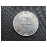 U.S. Assay Office  1 Oz. .999 Silver Trade Unit Round