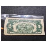 1953 Red Seal Two Dollar Bill