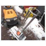 Clay Pigeon Thrower Set Up on Wagon w/Battery