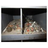 72 Compartment Bolt Bin w/Contents 34"x42"x12"