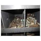 72 Compartment Bolt Bin w/Contents 34"x42"x12"