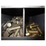 72 Compartment Bolt Bin w/Contents 34"x42"x12"