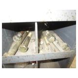 72 Compartment Bolt Bin w/Contents 34"x42"x12"
